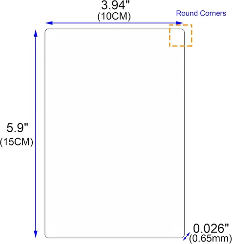 Vista 2 de Espacios en blanco de sublimación de aleación de aluminio 100X150X0.2.559 in 10PCS Metal Photo Signs Placas de esquinas redondas (blanco perla)