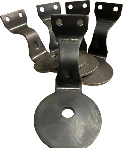 Vista 4 de JM Steel Heavy Duty Steel Handrail Brackets, Wagner Barandilla Soportes (1)