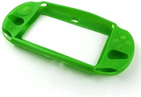 Vista 2 de Gel de silicona suave cubierta protectora Shell reemplazo para Sony PS Vita 2000 PSV 2000 (verde)