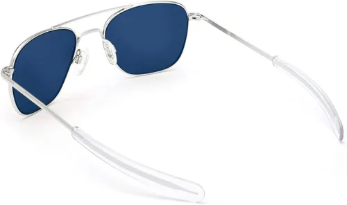 Vista 3 de Randolph USA - Lentes de sol de aviador para hombre o mujer, cromo mate, clásicos, polarizados y no polarizados con protección UV