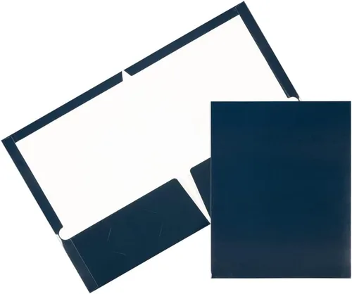 Vista 37 de JAM PAPER Carpetas brillantes laminadas con dos bolsillos, color azul bebé, paquete de 3