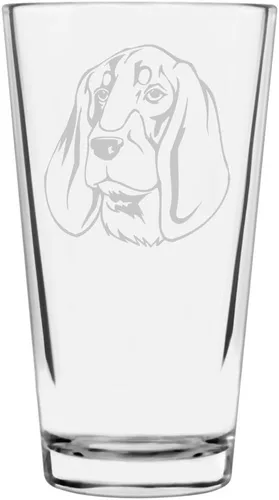 Vista 164 de Podenco Canario - Vaso de pinta de 16 onzas con temática de perro personalizado