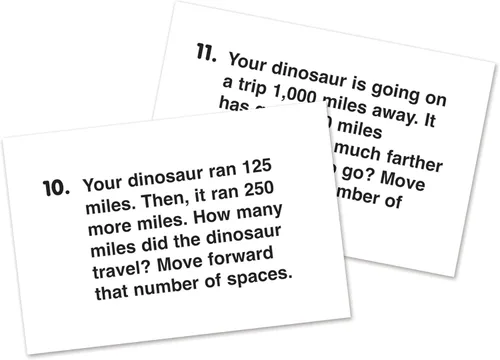 Vista 4 de Juego de mesa Dino Math Tracks de Learning Resources