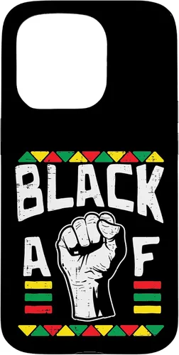 Vista 14 de Black AF Fist Dashiki Kente Pride BLM African American Gift Case for iPhone 17