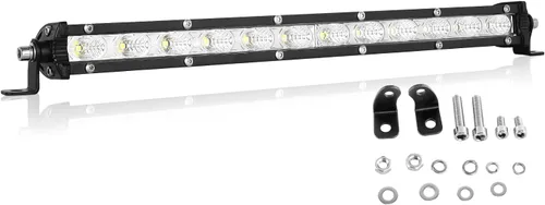 Vista 14 de Willpower 2 unids 5 pulgadas 15 W sola fila LED barra de luz Spot Beam Slim Off Road Luz niebla lámpara de trabajo luces de conducción para 4X4