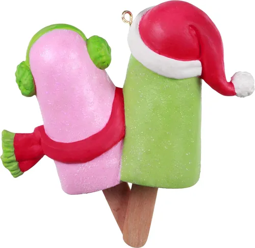 Vista 2 de Hallmark Keepsake Adorno de Navidad 2020, pareja de paletas más dulces juntas, multicolor (1599QGO1904)