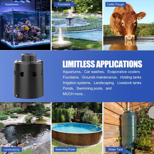 Vista 6 de Válvula de flotador para tanque de agua diseñada para control de nivel de agua, llenado automático y cierre automático, válvula de flotador
