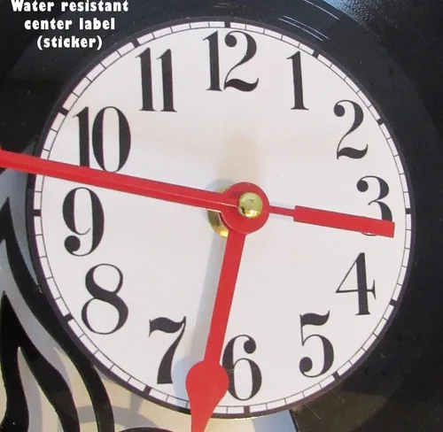 Vista 3 de Reloj de disco de vinilo - Puertas inspiradas
