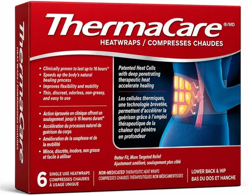 Vista 2 de ThermaCare Heatwraps Advance - Terapia para el dolor de espalda, ajuste elástico, S-XL, 6