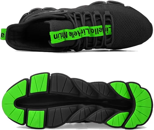 Vista 2 de CLOAKA Zapatos de punta de acero para hombres y mujeres, transpirables, a prueba de pinchazos, cómodos, utilitarios, zapatos de trabajo