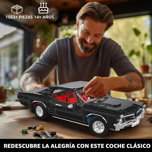 Vista 5 de Mould King 10199 Kits de Bloques de Construcción de Coches Deportivos, Conjuntos de Construcción de Modelos de Coches Clásicos Vintage MOC, Regalo