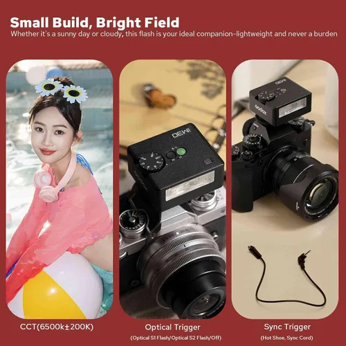 Vista 7 de Godox iM30 Mini Flash para Canon/Sony/Fujifilm/Nikon/Panasonic/Olympus