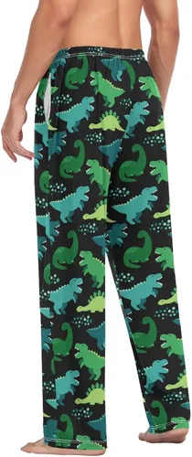 Vista 6 de Pantalones de pijama para hombre, pantalones de pijama suaves para dormir