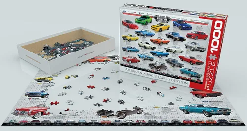 Vista 3 de EuroGraphics Muscle Car Evolution Rompecabezas (1000 piezas)