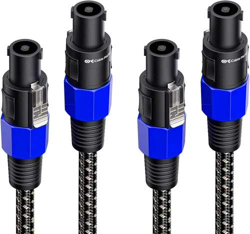 Vista 7 de Cable Matters Cable de altavoz trenzado prémium de 12 AWG, 3 pies