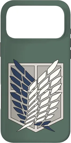 Vista 22 de Attack on Titan Funda protectora del regimiento de exploradores de la temporada 4 para iPhone 17