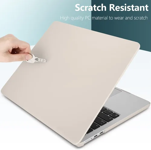 Vista 4 de TWOLSKOO Funda para MacBook Air de 15 pulgadas M5 M4 M3 M2 (2026-2023) A3448 A3241 A3114 A2941, carcasa rígida y protector de pantalla, cubierta