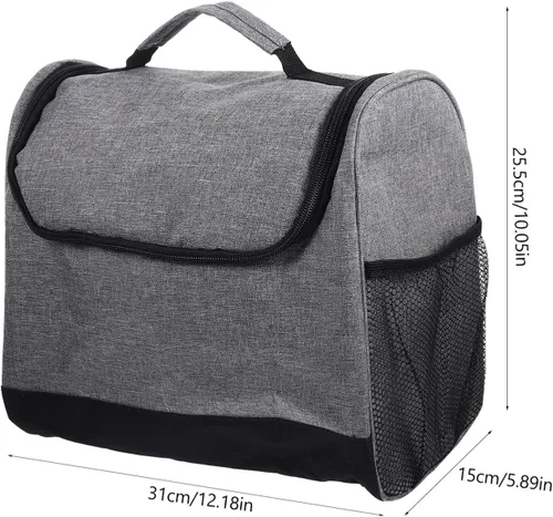 Vista 6 de SOLUSTRE Bolsa de viaje para barman con compartimento acolchado, bolsa de herramientas de barra duradera, bolsa de hombro con asa para el hogar