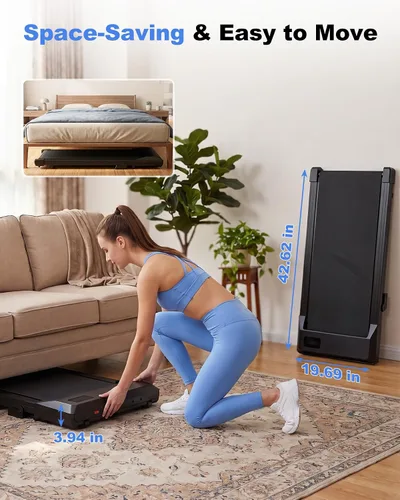 Vista 5 de 6% Incline 300 lbs Caminadora Debajo del Escritorio