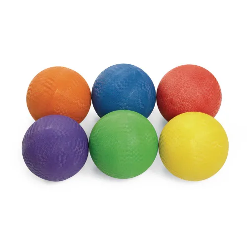 Vista 5 de Excellerations Bolas de goma premium para patio de recreo - Juego de 6 (artículo # COLORPG)