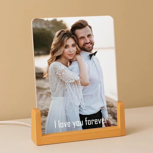 Vista 3 de NAZENTI Marco de fotos personalizado con luz LED, lámpara de marco de collage de fotos personalizada, regalos de fotos personalizados, lámpara de 01