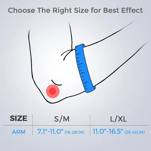Vista 6 de FREETOO Codera de tenis para hombres y mujeres para tendinitis, codo de tenis con almohadilla de gel, codo de golfista para hombres para codo