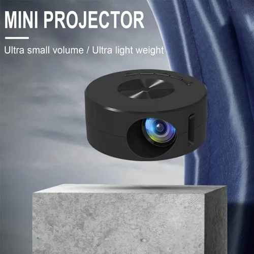 Vista 4 de Mini proyector, proyector portátil HD de pantalla de 100 pulgadas, compatible con USB, portátil, teléfono Android, altavoz integrado, artículos