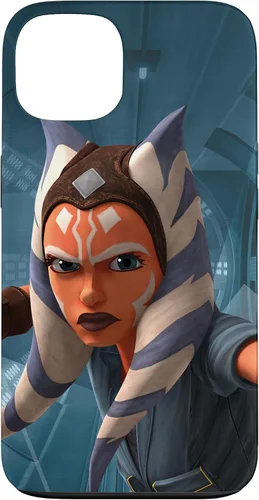 Vista 7 de Carcasa azul Ahsoka Tano para iPhone 13 Pro Max Star Wars The Clone Wars