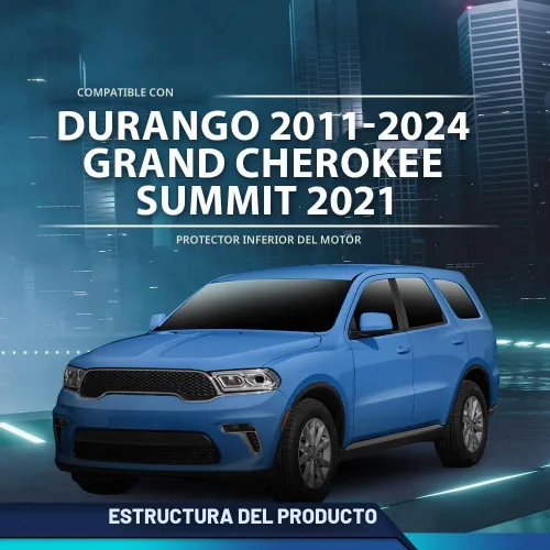 Vista 2 de PIT66 Protector contra salpicaduras de motor delantero compatible con Dodge Durango 2011-2024 / Jeep Grand Cherokee Summit 2021 55079191AE