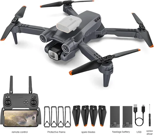 Vista 7 de GoolRC Dron a control remoto, 4K HD doble cámara RC Quadcopter, Drone ESC con función de control de gestos de trayectoria vuelo rollo de 360 grados