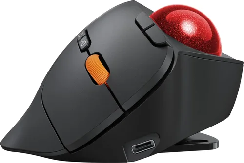 Vista 11 de ProtoArc EM02 Ratón inalámbrico Trackball, ángulo ajustable de 0/15°, azul