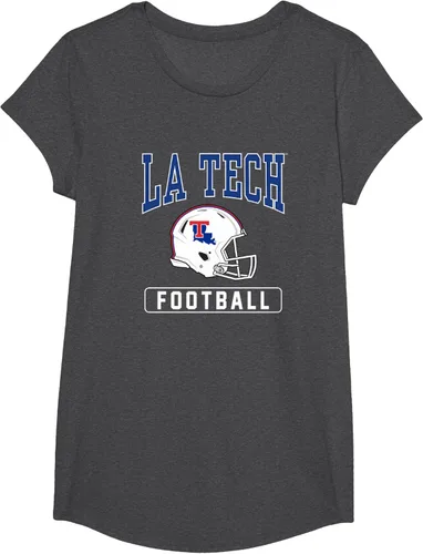 Vista 26 de Camiseta con casco de fútbol Louisiana Tech Bulldogs, Negro