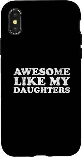 Vista 5 de Awesome Like My Daughters Funny for Mom or Dad Parent Case for iPhone 17