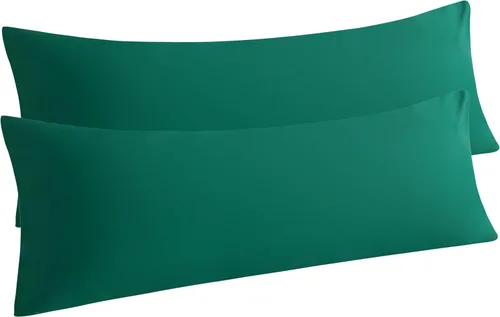 Vista 28 de NTBAY Juego de 2 fundas de almohada estándar, paquete de 2 fundas de almohada de microfibra cepillada de 20x26, suaves, resistentes a las arrugas, a