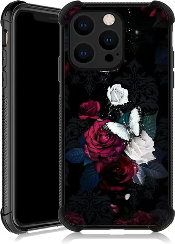 Vista 18 de ZHEGAILIAN Funda compatible con iPhone 13 Pro, funda protectora de TPU suave antideslizante reforzada con cuatro esquinas a prueba de golpes