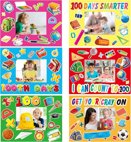 Vista 9 de chiazllta Paquete de 30 kits de manualidades para el día del padre para niños, marco de fotos del padre, arte de bricolaje, decoración de fiesta