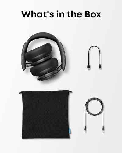 Vista 6 de Soundcore by Anker Q30 Auriculares híbridos con cancelación activa de ruido Negro azabache