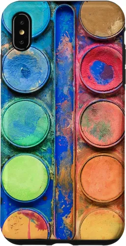Vista 11 de Caja de paleta de pintura de acuarela - Funda de regalo divertida para artista/pintor/arte para iPhone 17