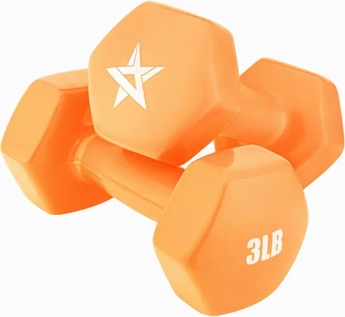 Vista 9 de Yes4All Mancuernas Hexagonales de Vinilo - Juego de 2 Mancuernas para Gimnasio en Casa y Entrenamiento de Fuerza (Opciones de Peso de 2-15 libras)
