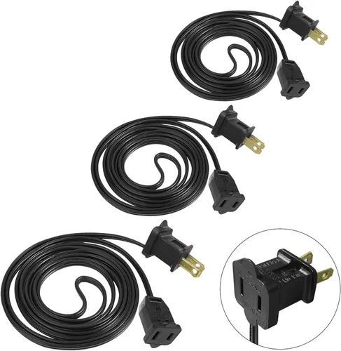 Vista 15 de [30 pies] Paquete de 5 cables de extensión de luz de Navidad de 6 pies Verde-paquete de 5