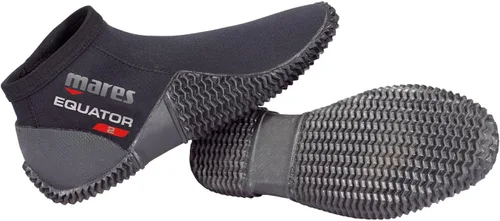 Vista 3 de Mares Botas de buceo de neopreno de 2 mm para tobillo Equator para hombres y mujeres - suela de goma antideslizante Negro