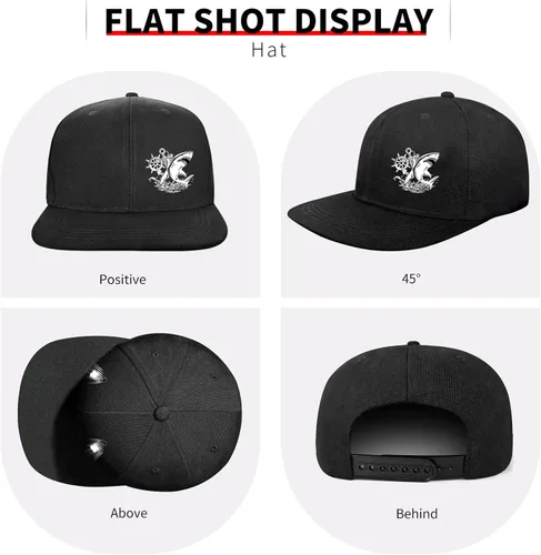 Vista 63 de Puerto Rico Hat Snapback Hats for Men Women, Puerto Rico Flag Design, Anjustable Trucker Cap Flat Brim