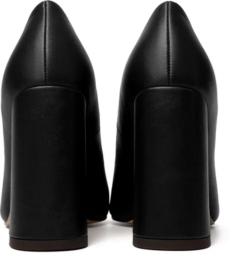 Vista 4 de NUMALEO Zapatos de tacón alto para mujer, sin cordones, con puntera puntiaguda, sexy, mate, para club nocturno, 4 pulgadas