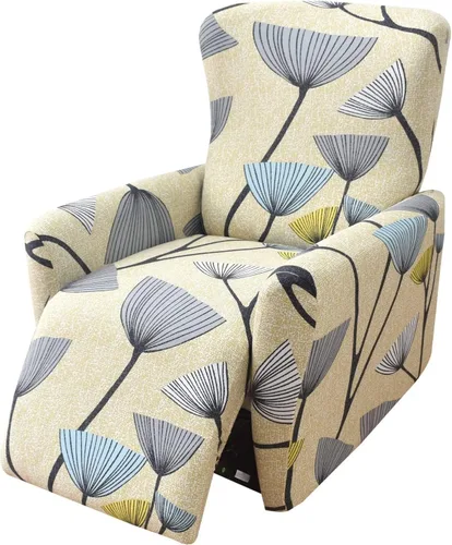 Vista 37 de Fundas para silla reclinable para silla reclinable, 4 piezas, funda para sofá reclinable con bolsillos, funda elástica antideslizante y reclinable
