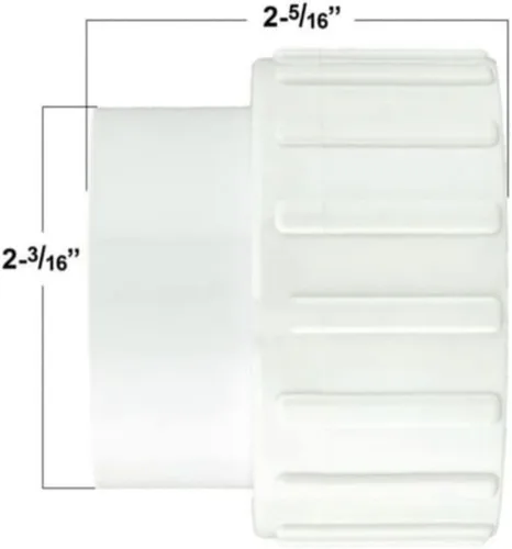 Vista 4 de Bañera de hidromasaje compatible con Coleman Spas Pump Union 1.5" 2 PK DIY100629-2