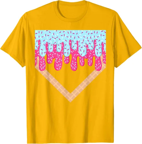 Vista 60 de Baseball Drip Boys Home Plate Ice Cream Sport Players & Fans Camiseta