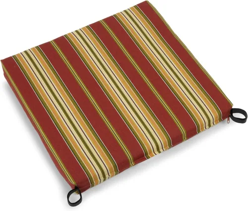 Vista 6 de Blazing Needles Cojín para silla de exterior, 20" x 19", Alenia Pompeya