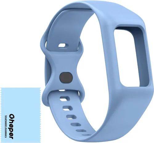 Vista 22 de Correa de reloj suave compatible con Fitbit Charge 6, Charge 5, Charge 4, Charge 3/3SE, correa de muñeca de silicona protectora todo en uno, correa