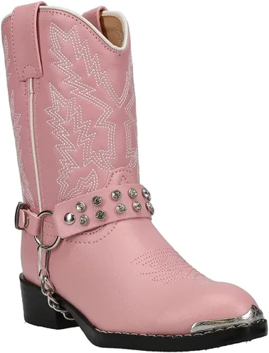 Vista 2 de Durango Botas vaqueras Lil' Pink N Chrome para niña