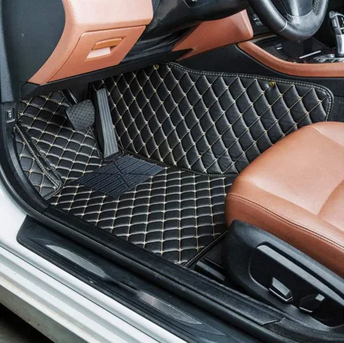 Vista 4 de Las alfombrillas de automóvil personalizadas son adecuadas para Peugeot 3008/2013-2019 años, forro impermeable, juego completo de suelos respetuosos